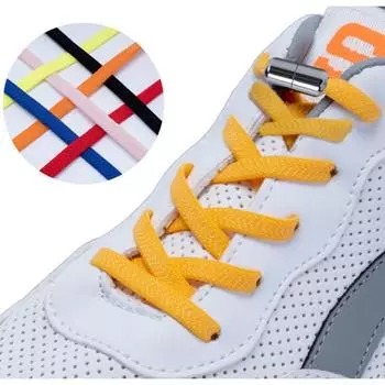 Шнурки без завязывания, Детская автоматическая пряжка для обуви, Без завязывания, Эластичная, Металлическая магнитная пряжка-капсула 1-100cm