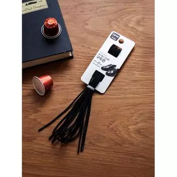 Шнурки для обуви DaiSo Men S, 4 шт., черные