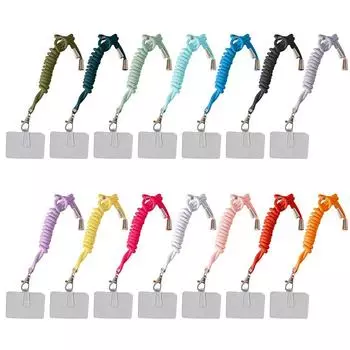 Шнурки для подвешивания телефона на шею с защитой от потери, ремешок для мобильного телефона, съемный шейный шнурок для подвешивания телефона фиолетовый