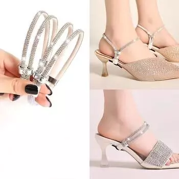 Шнурки с защитой от падения, ремни не нужны, фиксированные сандалии, каблуки с защитой от падения, тапочки, ленивые шнурки