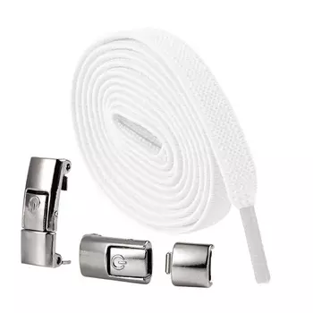 Шнурки с застежкой без завязок, эластичные шнурки, кроссовки 8 мм, расширенные плоские шнурки без завязок, шнурки для обуви для детей и взрослых светло-зеленый