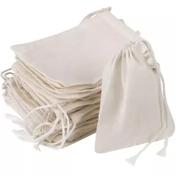 Шнурок 50 шнурок хлопковый аксессуар подарок тонкий хлопчатобумажный фильтр 8 x 10 см сумки, части, сумки, материал, чехол, мешочек, хранение, сумка, белый, сумка,