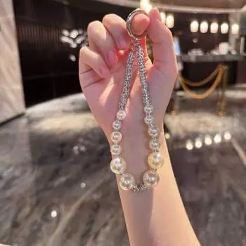 Шнурок для телефона против потери Жемчужный ремешок на запястье для телефона Новый шнурок-подвеска с бусинами Style 4