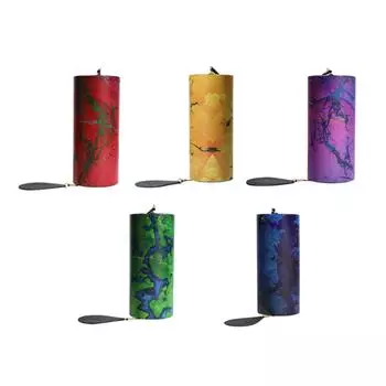 Шнуровый ветряной колокольчик простой маленький деревянный ручной работы для сада патио веранды красный