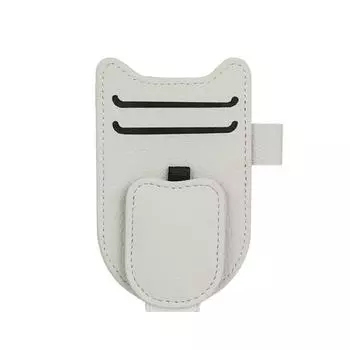 Shock-proof Magnetic Eyeglasses Clip Expansion Space Car Sunglasses Holder Car Sun Visor Storage