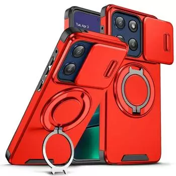 Shockproof Magnetic Phone Case for Motorola moto G 5G G Stylus Power play 5G 2025 Slide Camera Lens Ring Stand Protect Cover Moto G Play 5G 2025