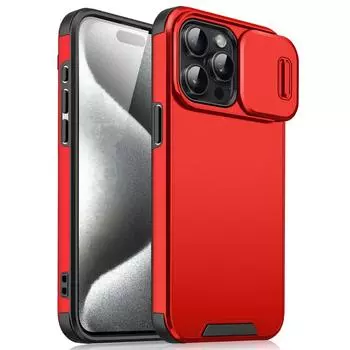 Shockproof Phone Case For iPhone 16 15 14 13 12 11 Pro Max Plus 16E Slide Camera Protective Cases For iPhone 16 Pro Max Cover iPhone 15
