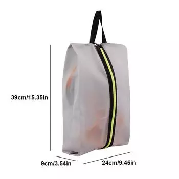 Shoe Bags for Travel with Zipper Shoe Storage Bag Waterproof Shoe Organizer For Men and Women чёрный