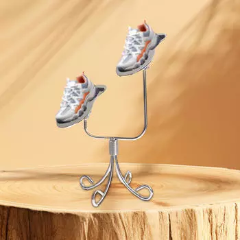 Shoe Display Stand Riser Iron Adjustable Angle Holder Metal Rack for Shopping Mall