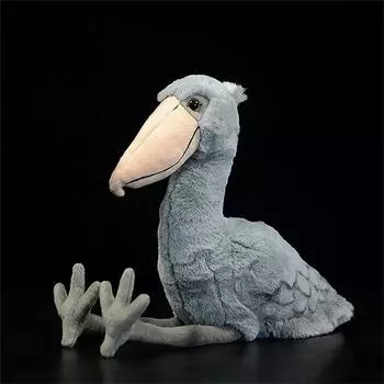Shoebill Высококачественная аниме Balaeniceps Rex Plushie Whalehead Stork Мягкие игрушки Реалистичные животные Моделирование Мягкая кукла Игрушка для ребенка 1pcs