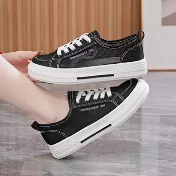 Shoes fashion Korean version spring new soft baseplate shoes versatile canvas shoes female female female student net shoes female breathable mesh 35