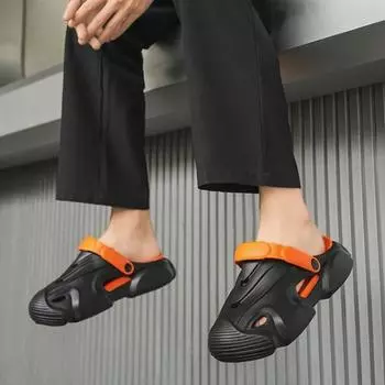 Shoes for Men Hole Height With Platform Outdoor Man Sandals New Arrival Luxury H Designer Cheap Liquidation Design 2024 Big Size 38-39