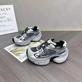 Shoes for Women Non-slip New Fashion 2024 High Quality Solid Color Autumn Outdoors Women s Vulcanize Shoes Zapatillas Mujer 35 синий