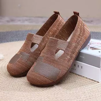 Shoes for Women Summer 2025 Mesh Breathable Comfortable Non-slip Flats Shoes Zapatos De Mujer Loafers Platfom Shoes 35-41 35