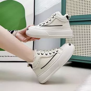 Обувь для женщин со шнурками женские зимние ботинки черные спортивные кроссовки на высокой платформе со шнуровкой готические новые 39 шикарные элегантные рекламные акции 35