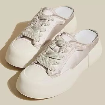 Shoes Ladies Slippers Slipers Women Platform Loafers Soft SyfIyno 2024 New Casual Slides Leisure Shoes Woman Female Slippers 35 бежевый