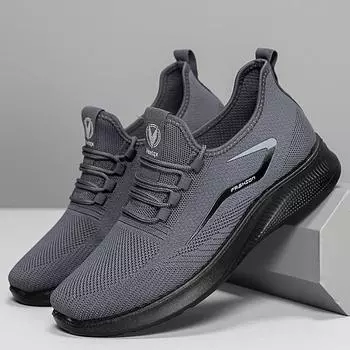 Shoes men s 2025 spring new casual non-slip breathable sports shoes fashionable versatile and comfortable one-pedal men s single shoes 38 чёрный