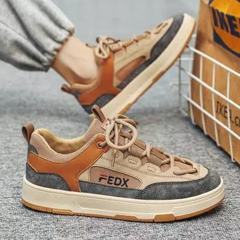 Shoes men s board shoes spring new platform casual skateboard shoes sports shoes men s white shoes trendy men s shoes 39