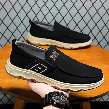 Shoes men s casual shoes spring non-slip wear-resistant men s shoes breathable and non-smelly feet pedal old Beijing cloth shoes men 39