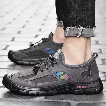 Shoes Men s foreign trade large size men s shoes 2025 spring and summer men s driving shoes non-slip outdoor bag head breathable casual shoes men 39