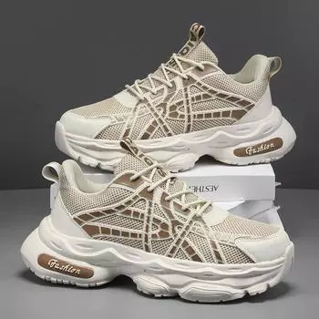 Shoes Men s Large Size Trend Sports Running Shoes Autumn Breathable Fashion Couple Dad Shoes Student Trendy Men s Shoes 36