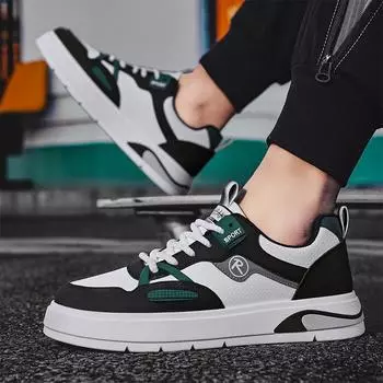 Shoes men s new autumn and winter men s sports and leisure shoes board shoes youth Korean version color matching flat bottom low top trendy shoes 39