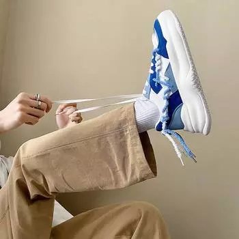 Shoes Men s Shoes Trend 2024 Spring Fashion New Hong Kong Fengsen Casual Sports Shoes Dad Shoes Men s Youthful Vitality 39 бежевый