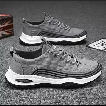 Shoes men s shoes wear-resistant trend versatile sports shoes men s trendy shoes work men s leisure spring 39 чёрный