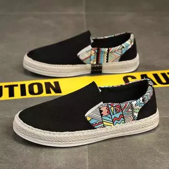 Shoes Men s Spring and Autumn New Cloth Shoes One Pedal Casual Lazy Shoes Guofeng Driving Fisherman Shoes Spot 39