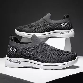 Обувь мужская весенняя новая мужская обувь повседневная мужская летающая тканая беговая обувь тканевая обувь дышащая пара спортивная обувь мужская 36