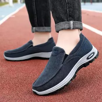 Shoes men s summer new breathable casual shoes soft sole not tired feet tooling shoes men s comfortable one-pedal shoes 39