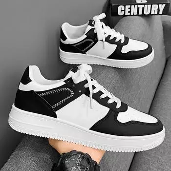 Shoes Men s trendy shoes 2024 spring new low-top board shoes boys breathable versatile white shoes boys casual shoes 39