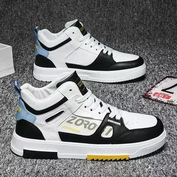 Shoes men s trendy shoes autumn 2025 new middle school student high-top casual board shoes men s versatile medium-top sports white shoes 39