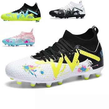 Обувь Футбольные бутсы Студенческие Взрослые Игровые Тренировочные Молодежные Спортивные AG Шипы TF Разбитые Шипы Кроссовки 35