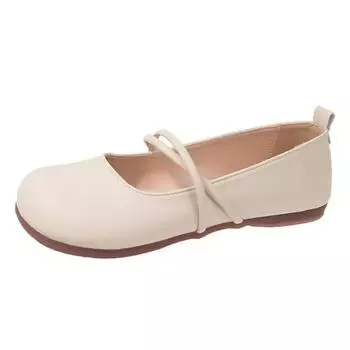 Shoes Woman Casual Female Sneakers Soft All-Match Shallow Mouth Flats Round Toe New Moccasin Grandma Summer Dress Mary Jane 35 чёрный