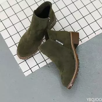 Shoes Women Fashion Thick Sole Ankle Boots Comfortable Plus Size Snow Boots for Women Female Platform 35 темно-коричневого