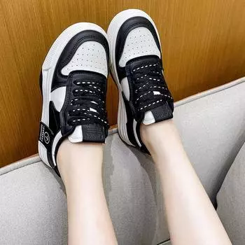 Shoes women s 2024 new popular spring and autumn fashion trendy shoes versatile light and comfortable sports fashion versatile women s shoes 35 чёрный