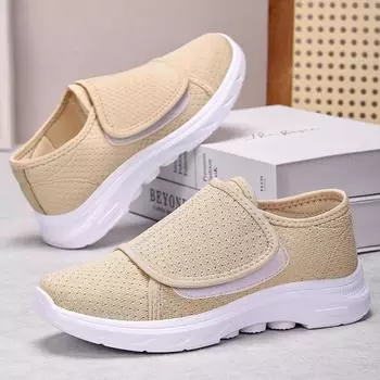 Shoes women s new Velcro adjustable elderly shoes comfortable casual middle-aged and elderly mother shoes women s shoes 36
