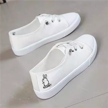 Shoes women s shoes 2025 new canvas shoes ins versatile trend little white shoes women s popular spring casual cloth shoes 35