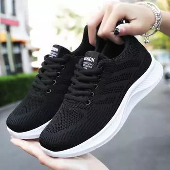 Shoes women s spring and autumn soft-soled casual sports women s shoes breathable single shoes thick-soled versatile mesh shoes Forrest Gump running 36