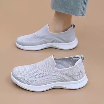 Shoes women s spring new one-pedal women s shoes casual walking shoes fashion custom sports shoes women s soft-soled lazy shoes 35 чёрный