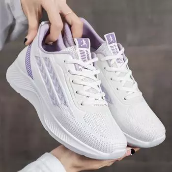 Shoes women s spring new women s shoes shoes mesh breathable sports shoes soft sole comfortable casual running shoes 36
