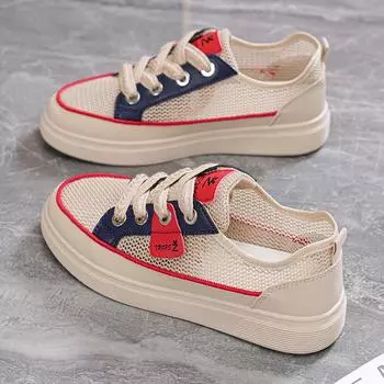 Shoes women s summer 2025 new hole shoes mesh white shoes women s versatile breathable casual sports board shoes 35