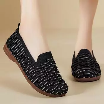 Shoes women s summer new casual shoes daily commuting mother shoes one pedal soft sole non-smelly foot cloth shoes women 36