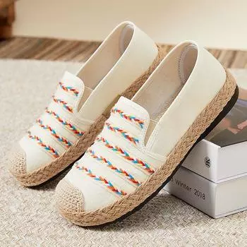 Shoes women s summer new ethnic style one-pedal casual mother shoes polyurethane soft sole not tired feet shoes women s shoes 36