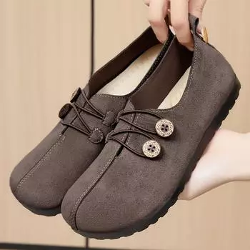 Shoes women s summer new soft-soled not tired feet single shoes shoes fashion lightweight Boken shoes flat casual shoes 36