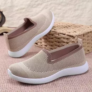 Shoes women s summer new versatile soft sole one-pedal single shoes women s shoes mesh shoes breathable mother shoes 36
