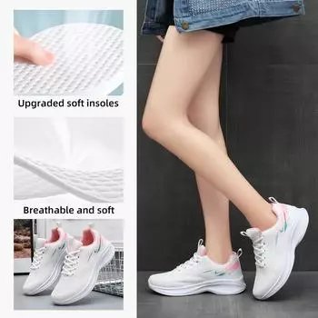 Shoes women s versatile summer new fly-woven casual shoes women s shoes soft sole not tired feet comfortable breathable sports shoes women 36