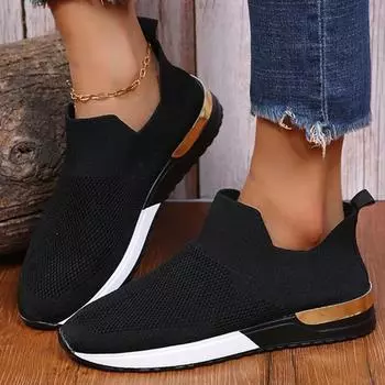Shoes Women Sneakers Walking Shoes For Women Flat Women s Sneakers Lightweight Platform Casual Sneakers Slip On Tenis Feminino 35 бежевый
