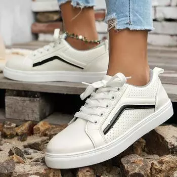 Shoes Women Summer Platform Designer Sneakers for Women Off White Shoes Luxury Flats Fashion Breathable Lace Up Sports Shoes 36 чёрный